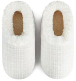 Slumbies - Women's Medium Sparkle Tweed White Foot Covering