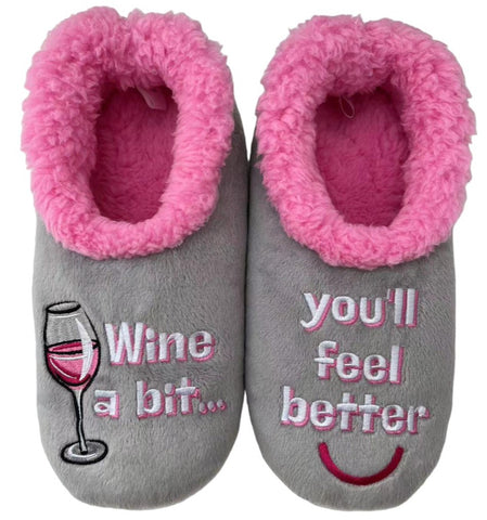 Slumbies - Women's Large Wine A Bit You'll Feel Better Foot Covering