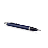 Parker IM Blue Chrome Trim Ballpoint Pen