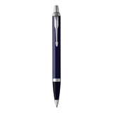 Parker IM Blue Chrome Trim Ballpoint Pen