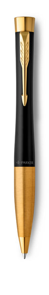 Parker Urban Muted Black Gold Trim Twist Ballpoint Pen
