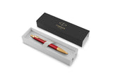 Parker IM Premium Red Gold Trim Ballpoint Pen