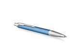 Parker IM Premium Blue Grey Chrome Trim Ballpoint Pen