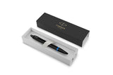 Parker IM Vibrant Rings Satin Black with Marine Blue Accents Ballpoint Pen