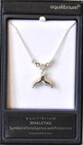 WHALE TAIL NECKLACE - EQUILIBRIUM SILVER PLATED