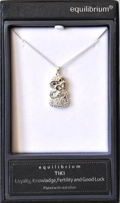 TIKI NECKLACE - EQUILIBRIUM SILVER PLATED