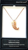 FERN NECKLACE - EQUILIBRIUM ROSE GOLD PLATED