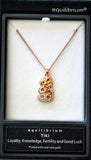 TIKI NECKLACE - EQUILIBRIUM ROSE GOLD PLATED