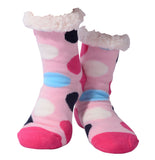 Nuzzles - Women's Polka Dot - Light Pink Foot Covering