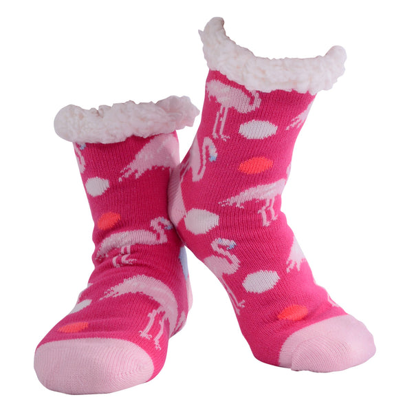 Nuzzles - Women's Flamingo - Pink Foot Covering