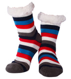 Nuzzles - Men's Stripe - Grey Foot Covering