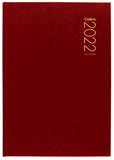 COLLINS DIARY A52 RED EVEN YEAR