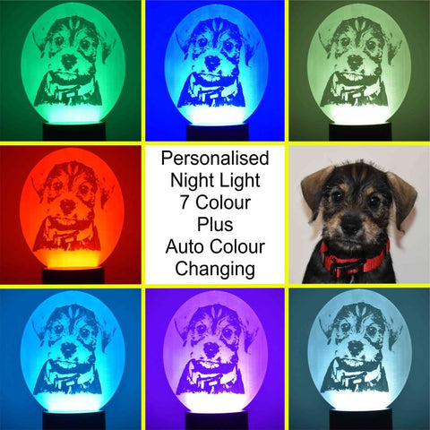 !!! Personalised Night Light, 7 Colour with Auto Colour Changing facility