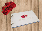 Anniversary Guest Book With Two Hearts