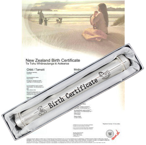 Personalised Birth Certificate Holder