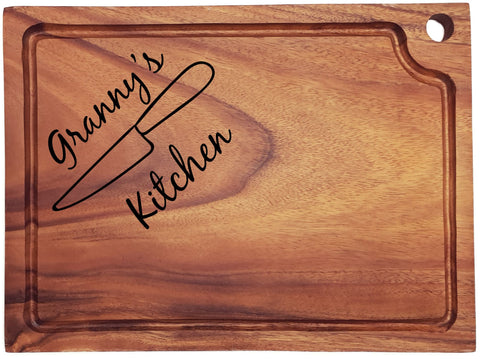 Personalised Engraved Acacia Wood Chopping Board Gift For Specific Person