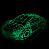 3D Car Night Light