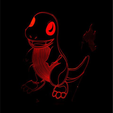 3D Charmander Night Light