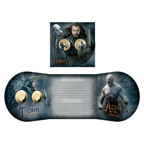 THE HOBBIT: THE BATTLE OF THE FIVE ARMIES BRILLIANT UNCIRCULATED COIN SET