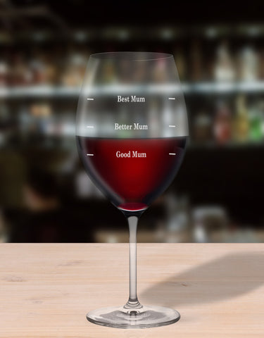 Personalised Humorous Glasses For Mum