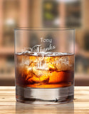 Personalised Glass To Say Thanks For Help