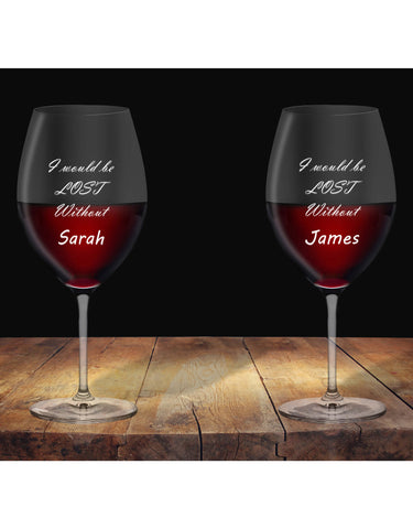 Personalised Glasses Lost Without