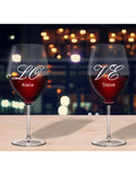 Personalised Glasses LO & VE