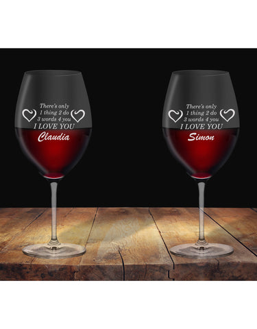 Personalised Glasses For Love One