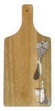 Personalised Engraved Acacia Wood Paddle Board With Two Hearts