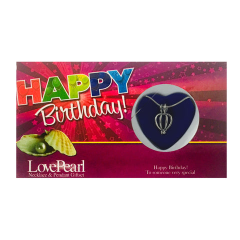 HAPPY BIRTHDAY - LOVE PEARL NECKLACE & PENDANT GIFTSET