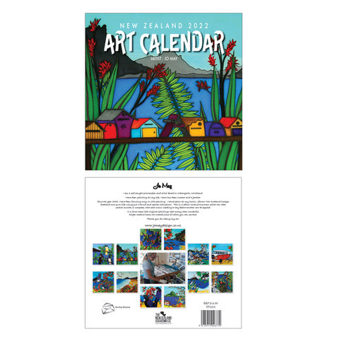 THE NZ SOUVENIR - NEW ZEALAND JO MAY ART CALENDAR 2024