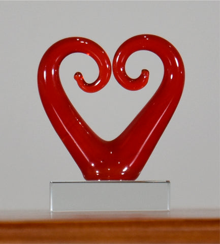 Koru Heart Red 5.5 cm