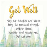 Get Well Enlightened Wishes LED Block