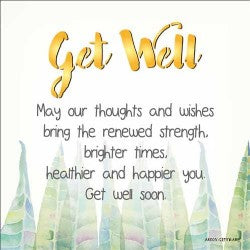 Get Well Enlightened Wishes LED Block