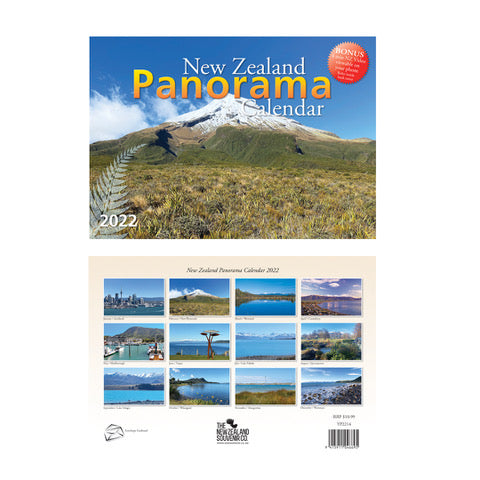 THE NZ SOUVENIR - NEW ZEALAND PANORAMA CALENDAR 2024