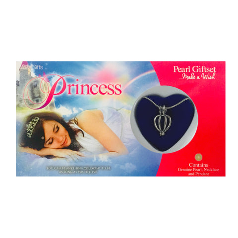 PRINCESS - LOVE PEARL NECKLACE & PENDANT GIFTSET