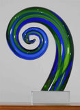 Personalised Koru Punga Green Blue 15 cm