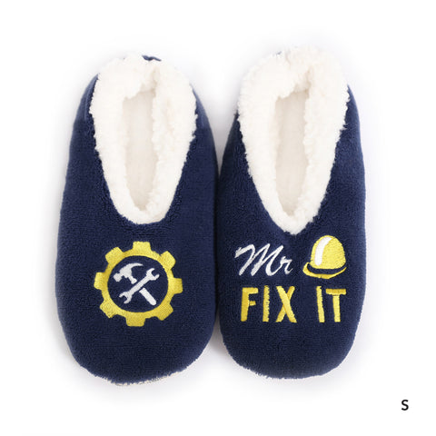 Sploshies - Men's Large Duo Mr Fix It  Foot Covering Slipper