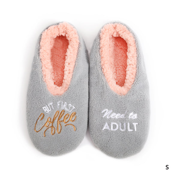 Sploshies - Women's Medium Duo Coffee  Foot Covering Slipper