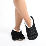 Sploshies - Women's Large Metallic Black  Foot Covering Slipper