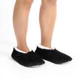 Sploshies - Women's Small Metallic Black  Foot Covering Slipper