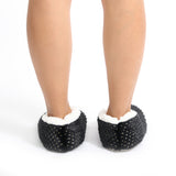 Sploshies - Women's Small Metallic Black  Foot Covering Slipper