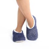 Sploshies - Women's Small Metallic Navy  Foot Covering Slipper