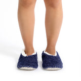 Sploshies - Women's Small Metallic Navy  Foot Covering Slipper