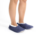 Sploshies - Women's Small Metallic Navy  Foot Covering Slipper