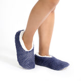 Sploshies - Women's Small Metallic Navy  Foot Covering Slipper