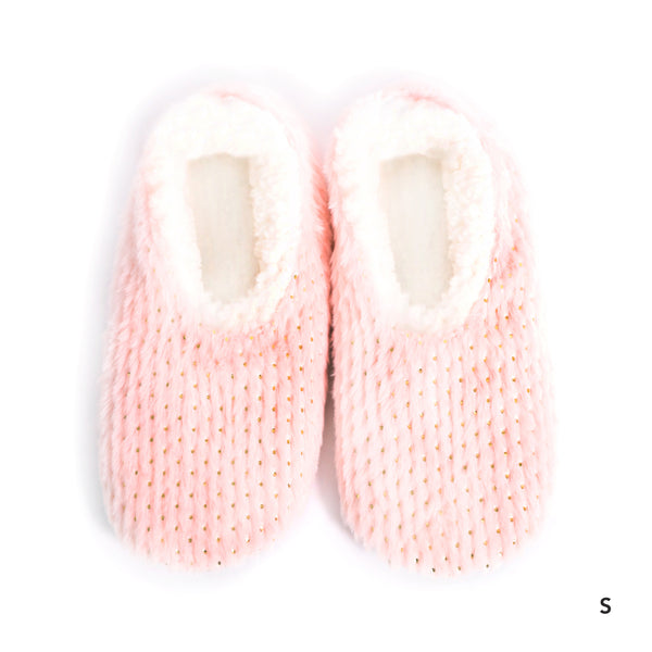 Sploshies - Women's Small Metallic Pink  Foot Covering Slipper