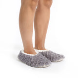 Sploshies - Women's Small Petals Grey  Foot Covering Slipper