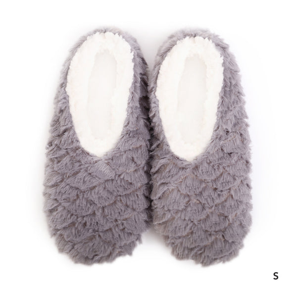 Sploshies - Women's Small Petals Grey  Foot Covering Slipper