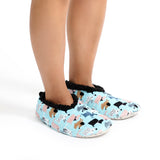 Sploshies - Women's Large Velvet Dog  Foot Covering Slipper